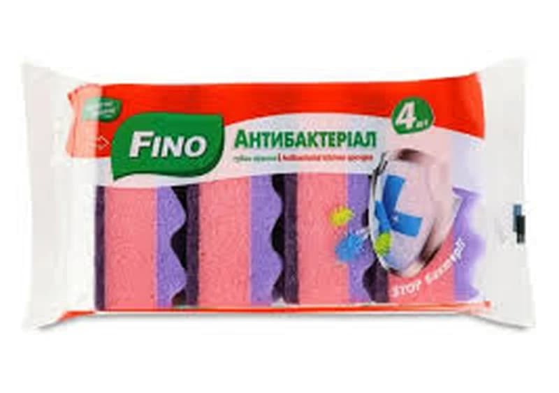 Kitchen sponge 4pcs Fino antibacterial