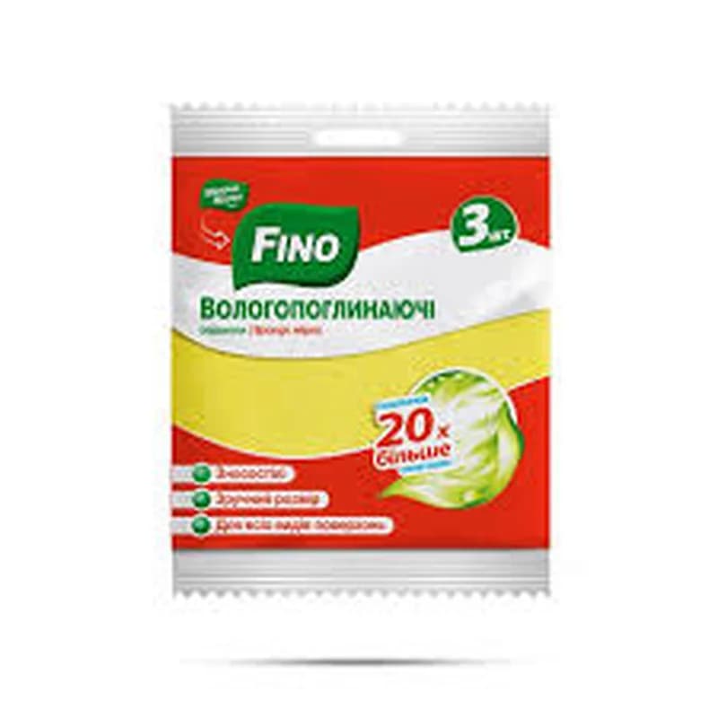 FINO absorbent wipes, 3 pcs