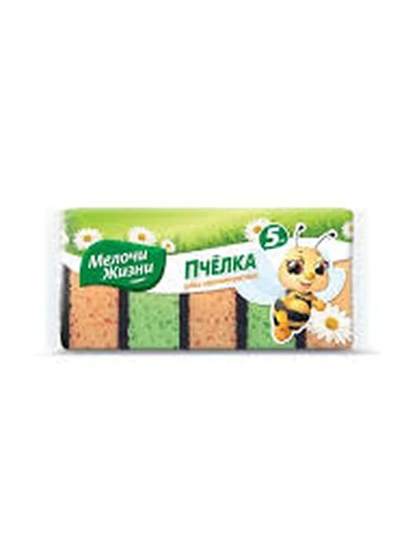 MZ Kitchen губкалары Ири тешиктүү 5+1 шт PROMO