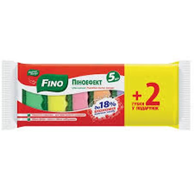 Ашкана губкасы FINO Penoeffect, 5+2 шт